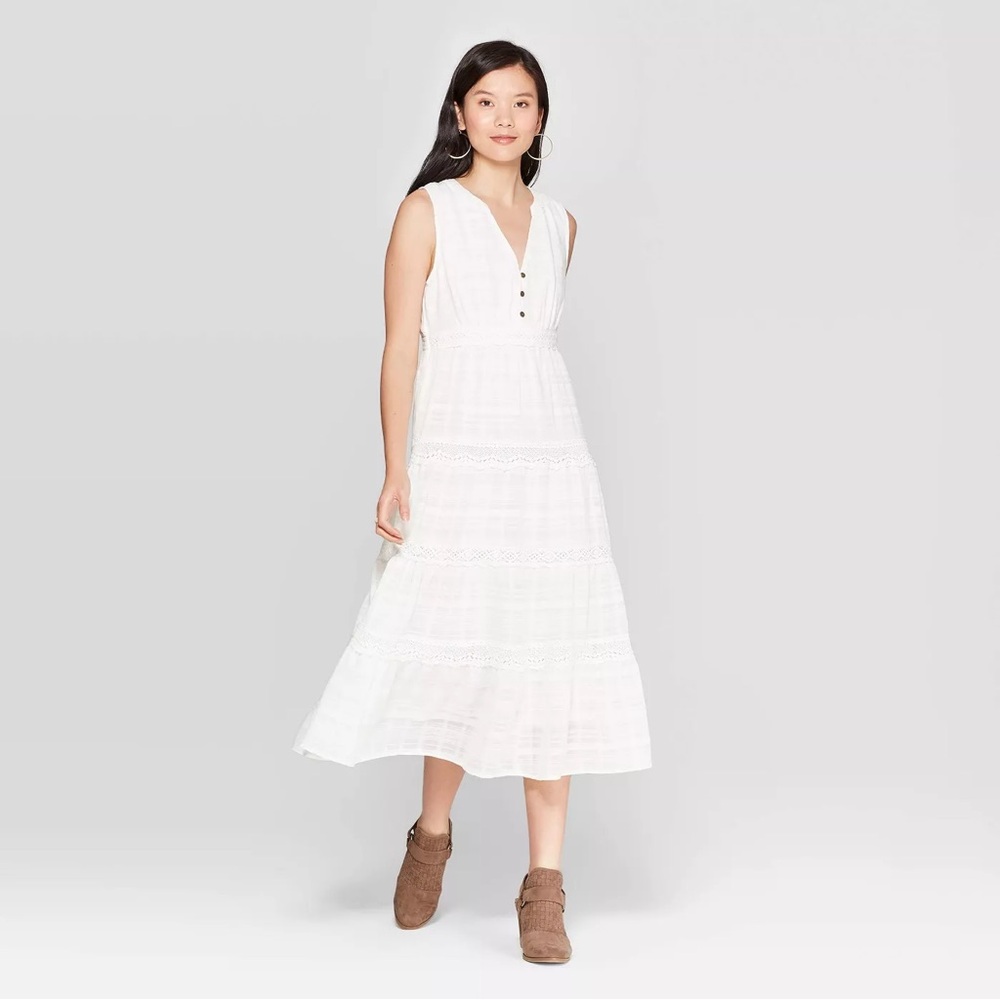 White Boho Dress